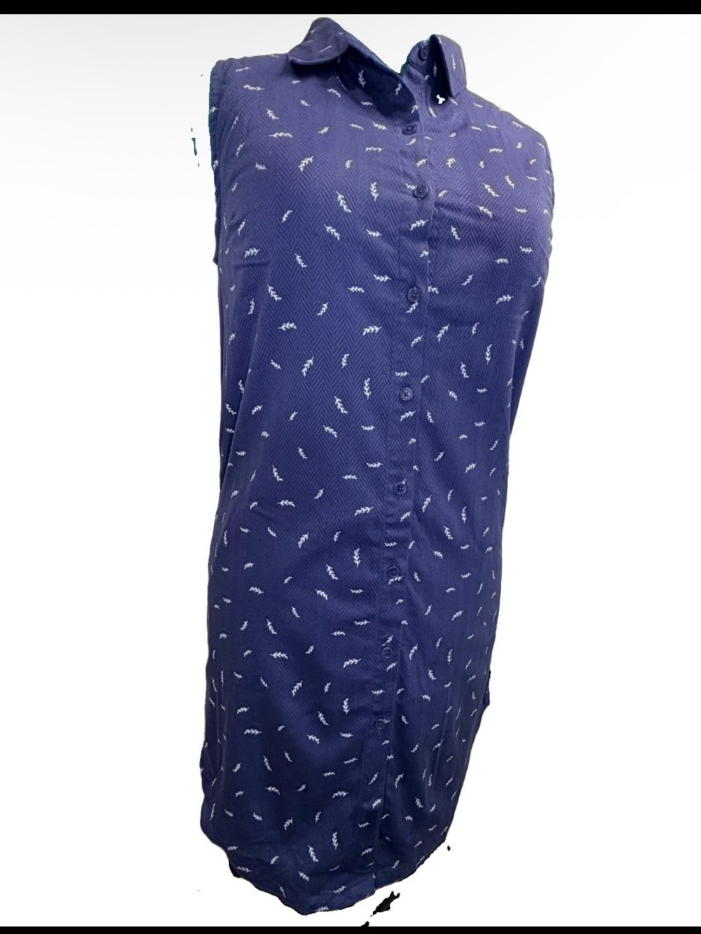 United By Blue Navy  Feather Patterned Shirt